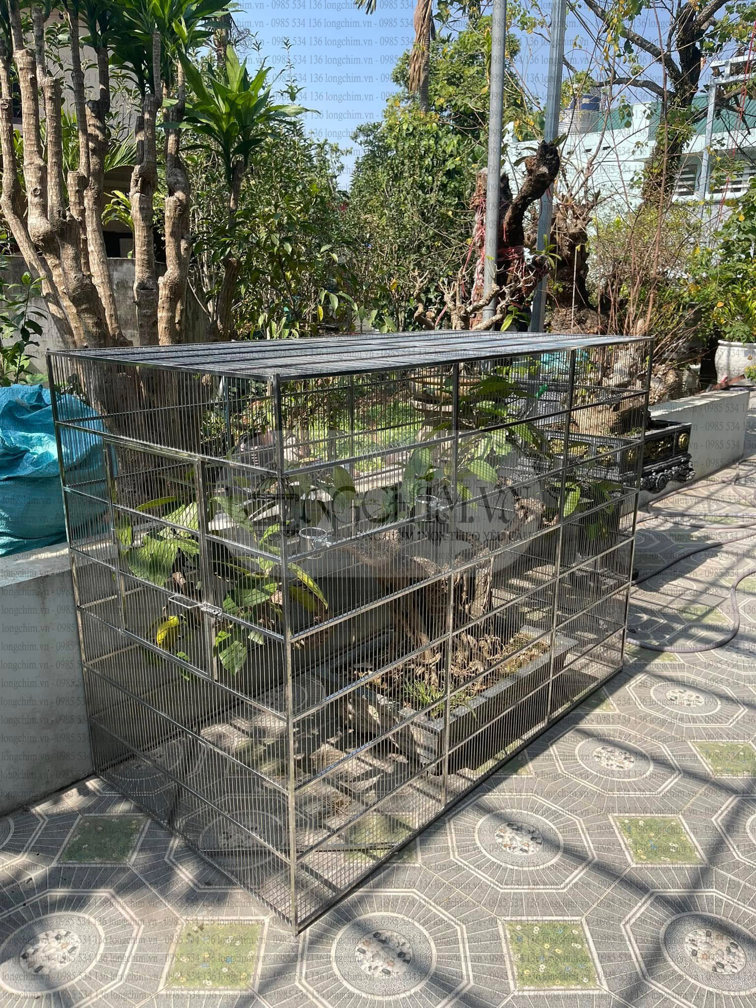 Stainless steel aviaries 304 theo yêu cầu 167 × 87 × 120 cm 10 Stainless steel aviaries 304 theo yêu cầu 167 × 87 × 120 cm – detail image 9