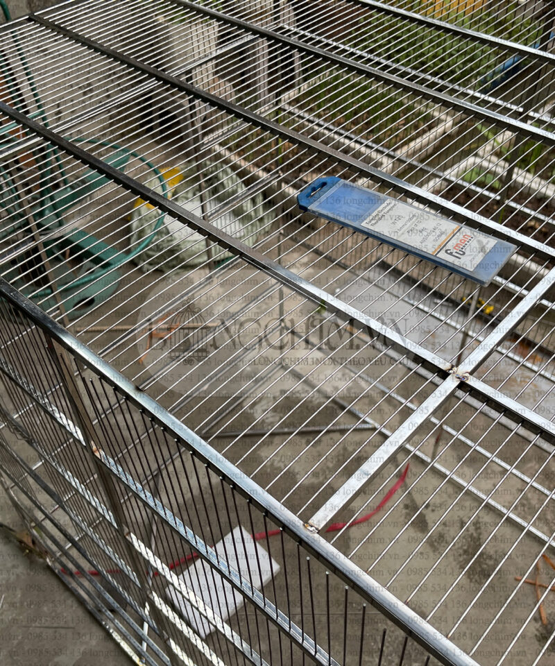 Stainless steel aviaries 304 theo yêu cầu 167 × 87 × 120 cm 13 Stainless steel aviaries 304 theo yêu cầu 167 × 87 × 120 cm – detail image 3