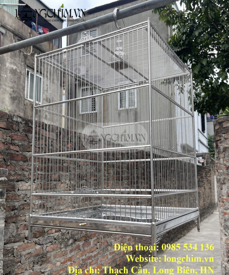 45 × 65 cm Custom 304 Stainless Steel Bird Cage 18 45 × 65 cm Custom 304 Stainless Steel Bird Cage – detail image 8