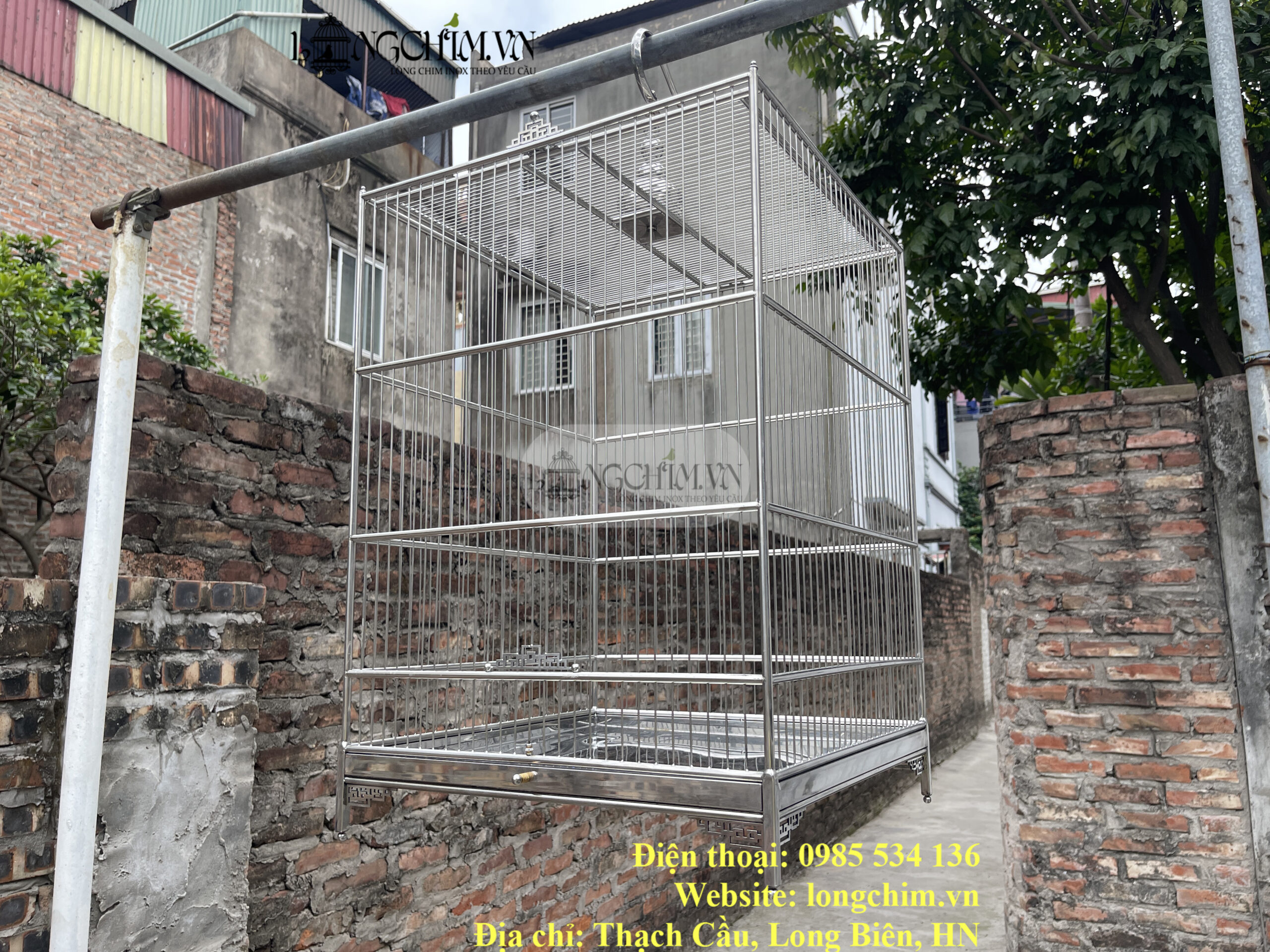 45 × 65 cm Custom 304 Stainless Steel Bird Cage 8 45 × 65 cm Custom 304 Stainless Steel Bird Cage – detail image 8