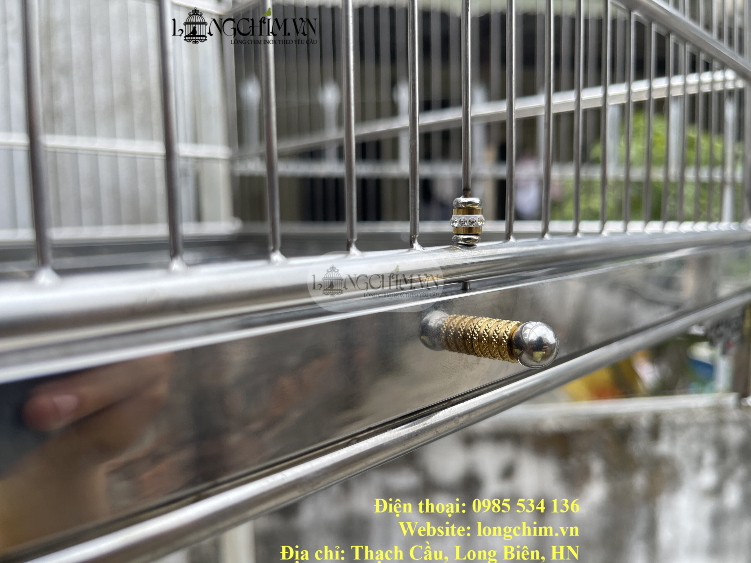 45 × 65 cm Custom 304 Stainless Steel Bird Cage 6 45 × 65 cm Custom 304 Stainless Steel Bird Cage – detail image 6
