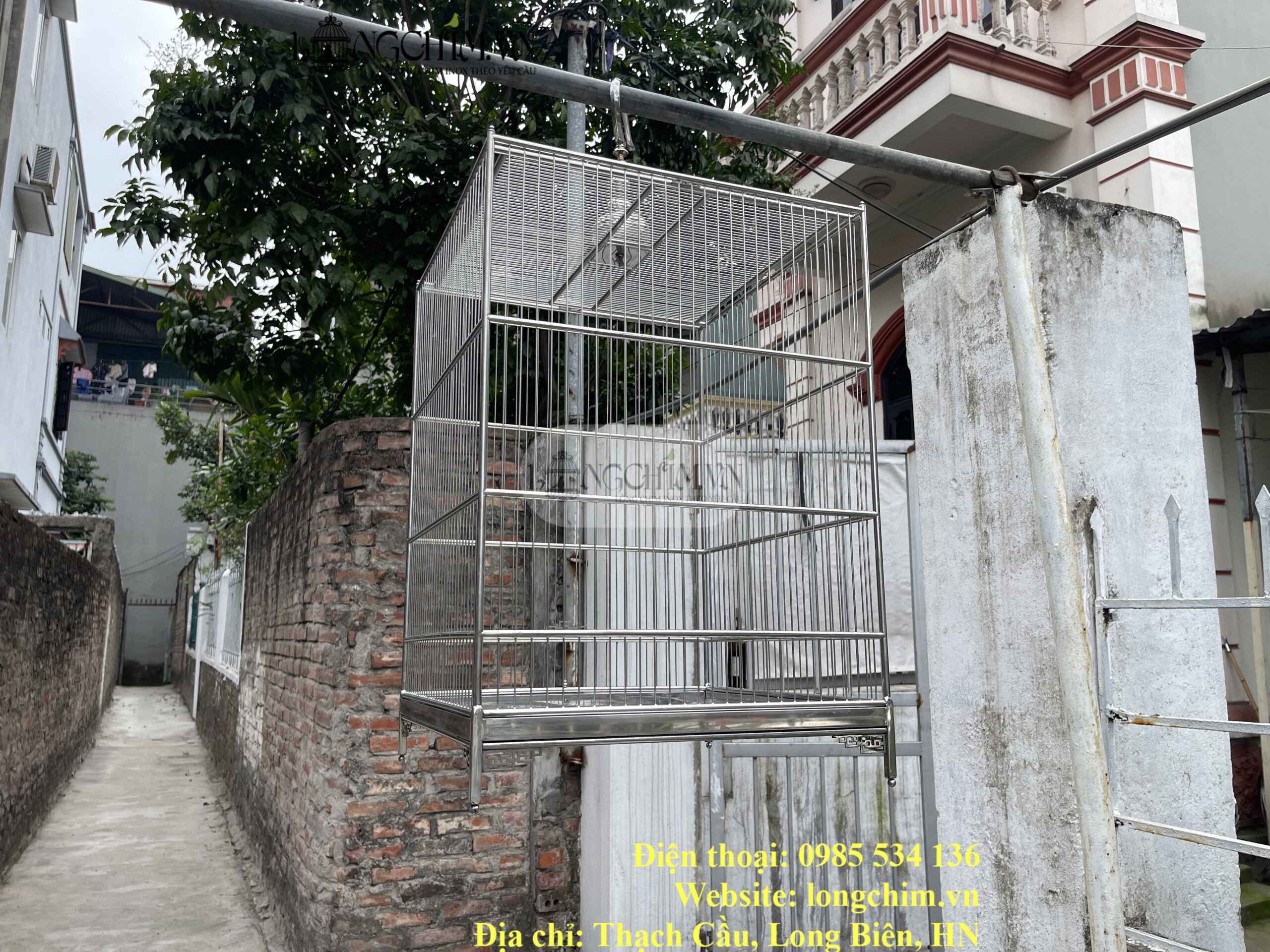 45 × 65 cm Custom 304 Stainless Steel Bird Cage 5 45 × 65 cm Custom 304 Stainless Steel Bird Cage – detail image 5