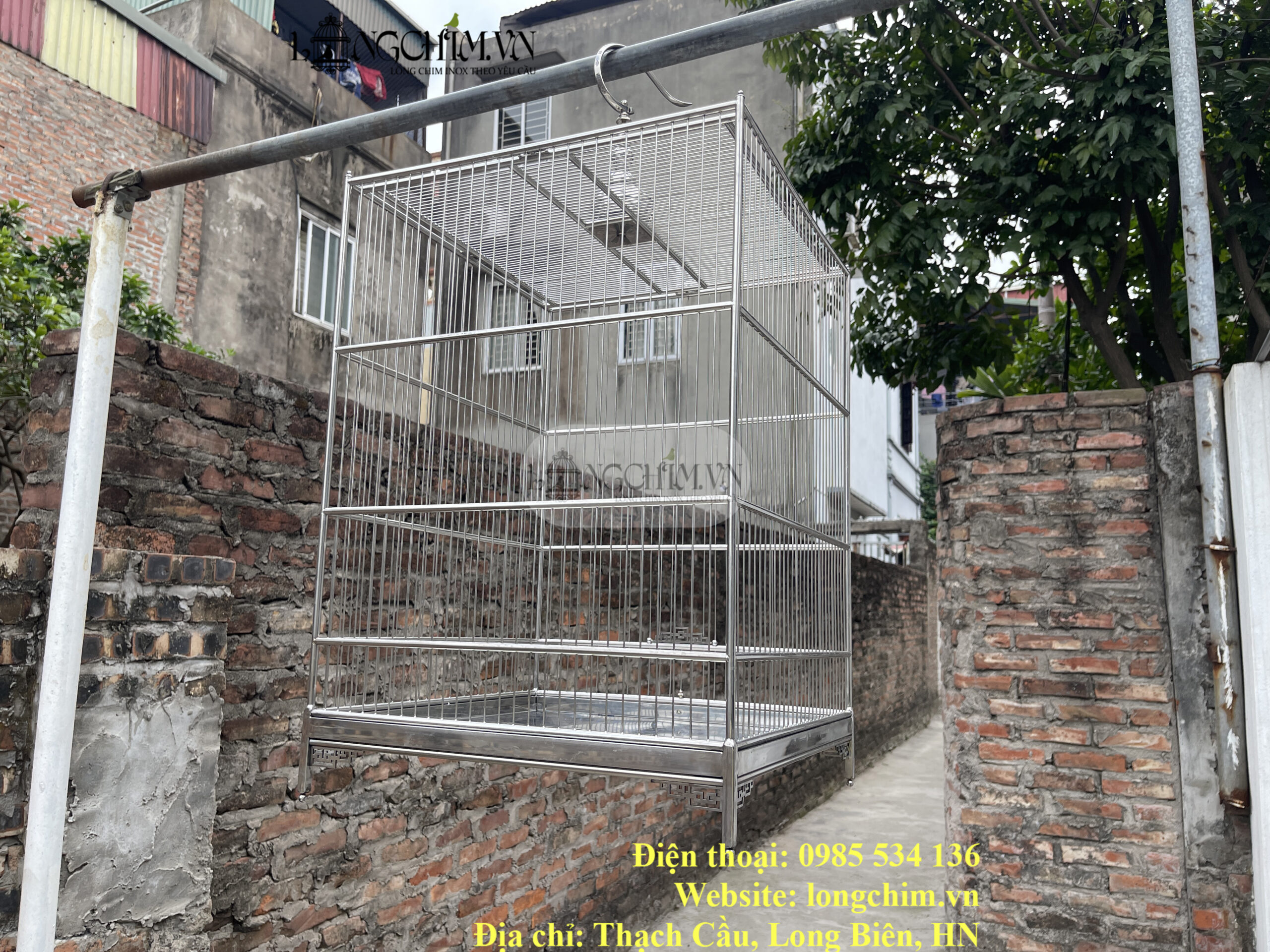 45 × 65 cm Custom 304 Stainless Steel Bird Cage 4 45 × 65 cm Custom 304 Stainless Steel Bird Cage – detail image 4