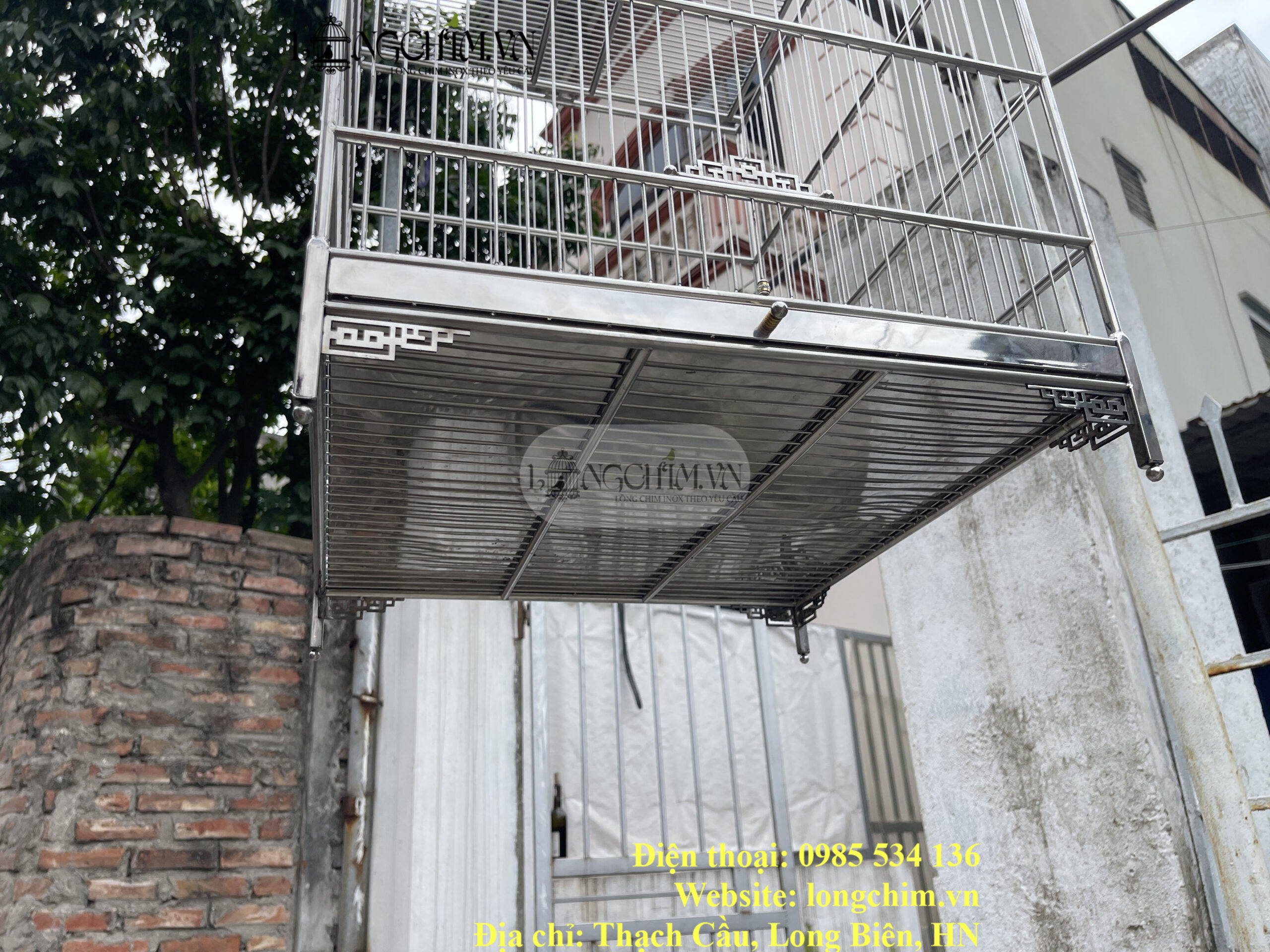 45 × 65 cm Custom 304 Stainless Steel Bird Cage 3 45 × 65 cm Custom 304 Stainless Steel Bird Cage – detail image 3