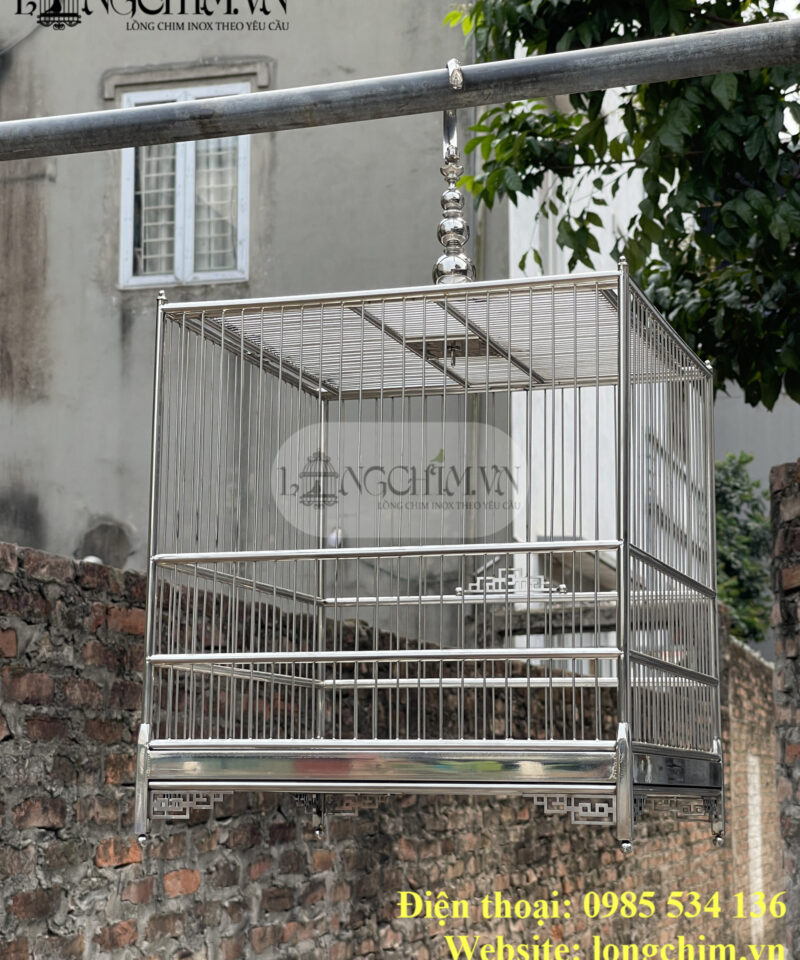 Lồng vuông đấu inox 304, rộng 37,5 cm – ảnh chi tiết 5