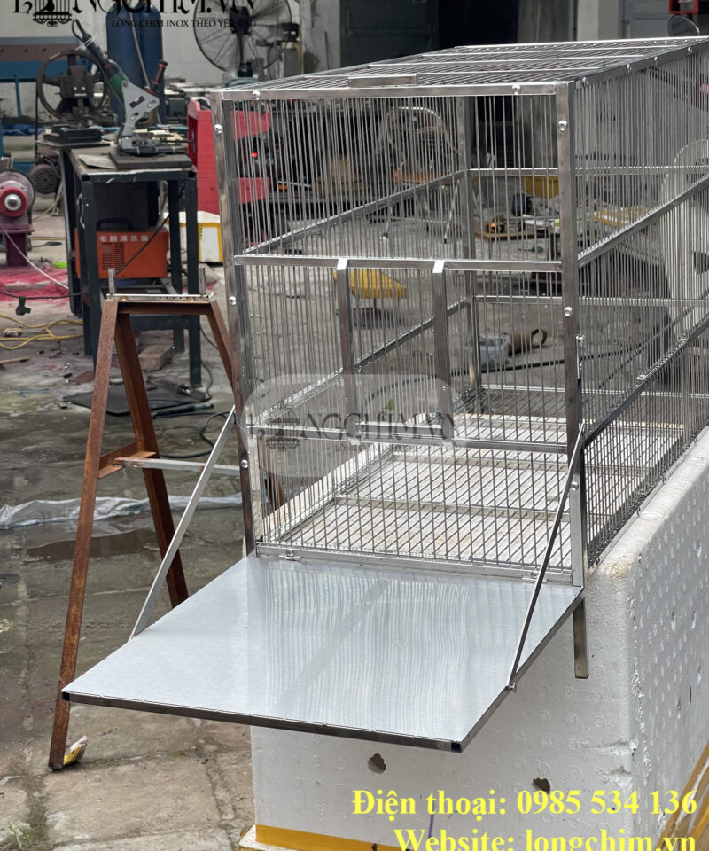 Custom Modular 304 Stainless Steel Flight Cage – detail image 3