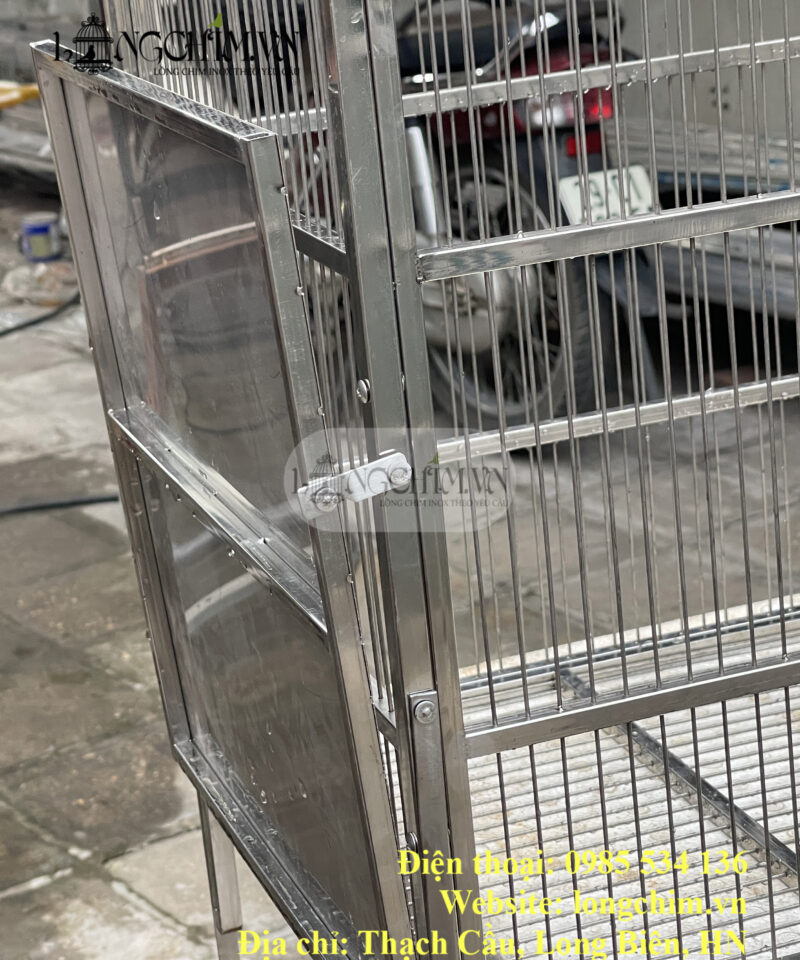 Custom Modular 304 Stainless Steel Flight Cage – detail image 6