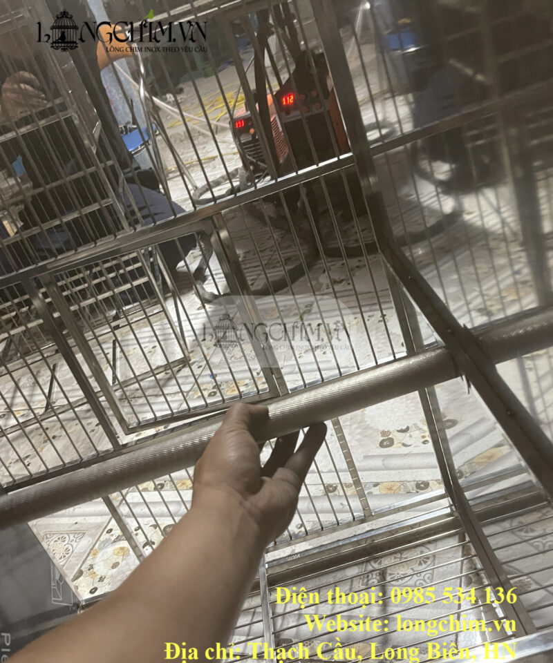 Cầu mài móng inox 304 lắp trong lồng vẹt
