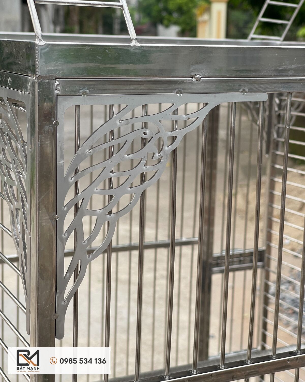 60 × 60 × 150 cm 304 Stainless Steel Parrot Cage 8 304 stainless steel parrot cages 304 60x60x150 gia công tại xưởng
