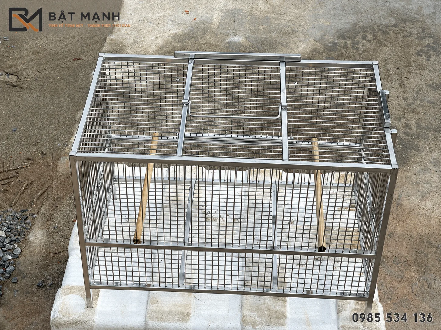 Lồng Lực Cho Khuyên, Hút Mật 50x30x30cm 7 Mẫu lồng lực dáng dài 50 cm bằng inox 304