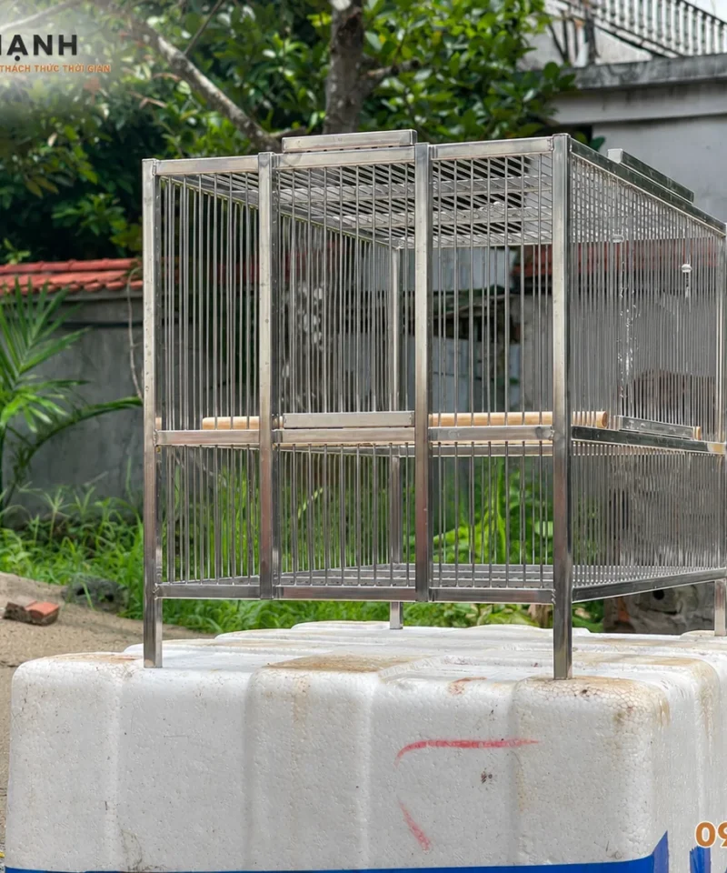 Lồng Lực Cho Khuyên, Hút Mật 50x30x30cm 12 Lồng lực inox 304 nan 1,8 mm khoảng cách 10 mm