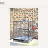 Tall Square 304 Stainless Steel Bulbul Cage with Pedestal