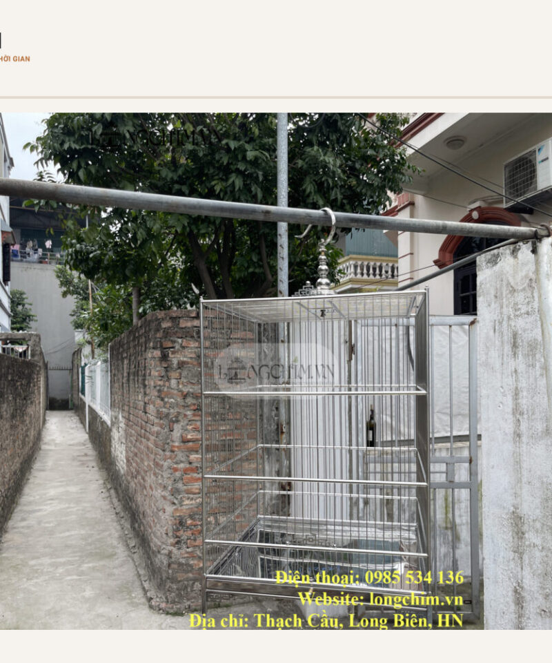 Lồng vuông inox 304 theo yêu cầu 45 × 65 cm